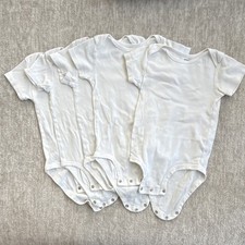 Carter's 24 Months Short Sleeve Cotton Bodysuit Set White 5 Pieces