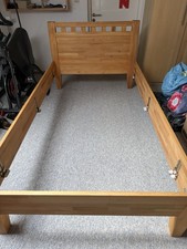 wunderschönes Bettgestell Buche Vollholz - 1,20 x 2,20 m Liegefläche + Zugabe