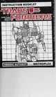 Transformers Original G1 1986 Metroplex Instructions Book Manual