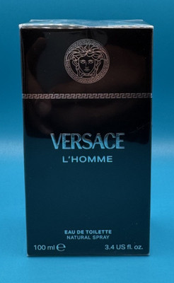 NEW SEALED VERSACE L'HOMME by Versace Eau De Toilette Spray 3.4 oz Men