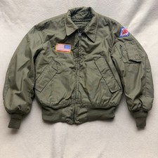 Vtg USGI Cold Weather High Temperature Resistant Jacket Med Reg Tanker Aviation