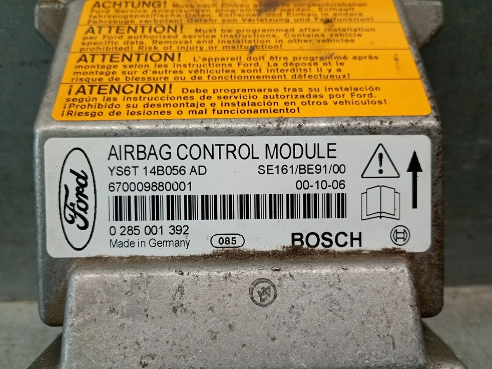 YS6T14B056AD CENTRALINA  / 0285001392 BOSCH / 5433560 PER FORD FIESTA IV JA_, J - Immagine 4 di 4