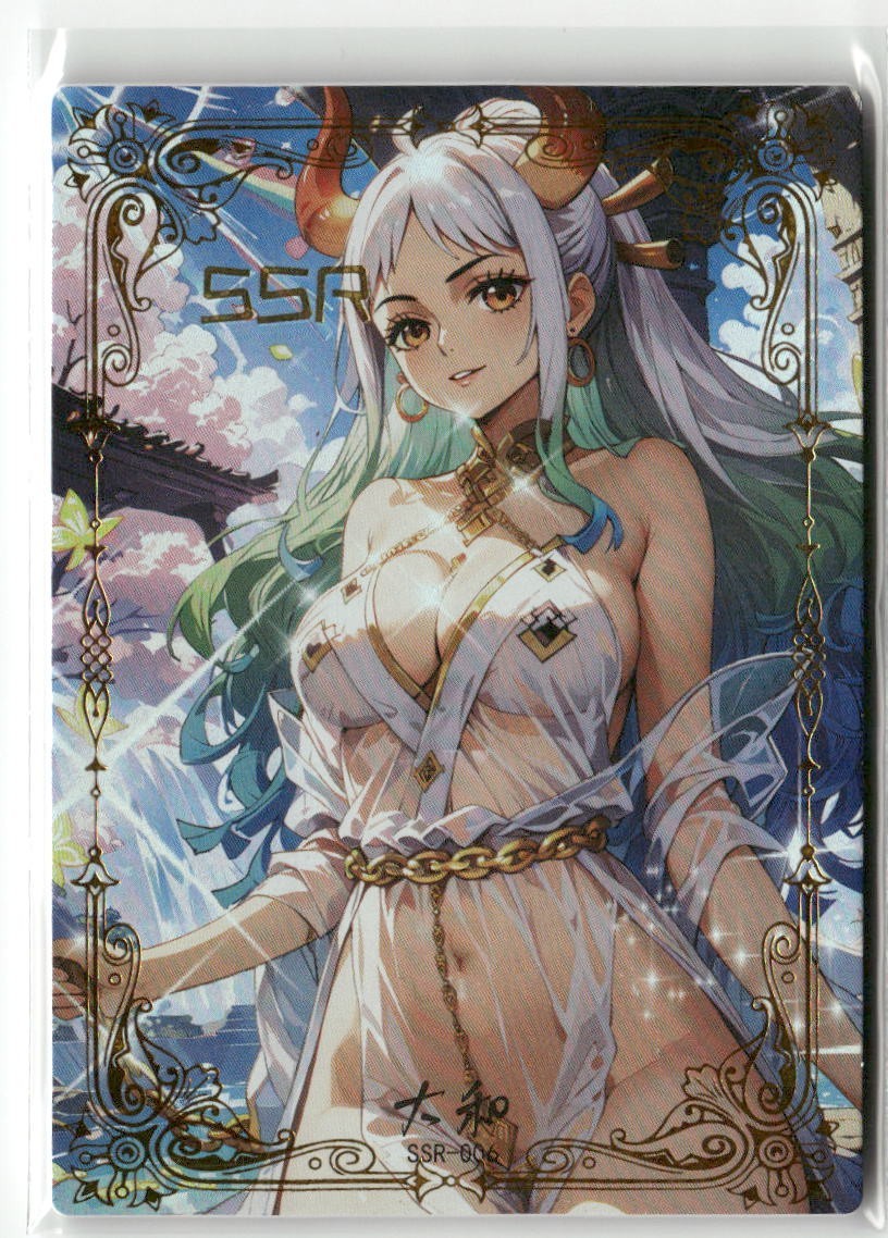 YAMATO SSR SSR-006 Thick HOLOGRAPHIC One Piece Anime Collectible Card
