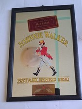 Jonny Walker Werbespiegel Spiegel mit Rahmen Holzrahmen