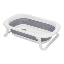 fillikid Faltbadewanne Babywanne Orca faltbar grau-weiß Badewanne Kinder