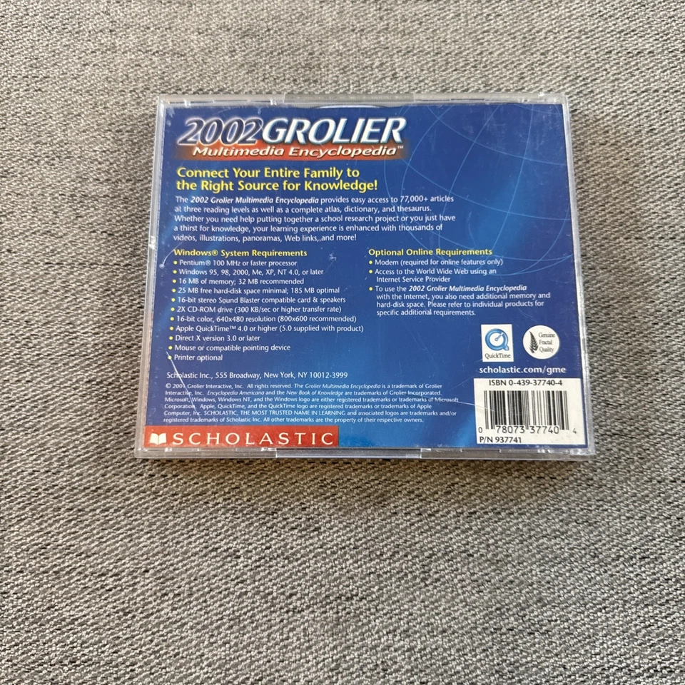The 2002 Grolier Multimedia Encyclopedia User's Guide Scholastic - Image 2 of 4