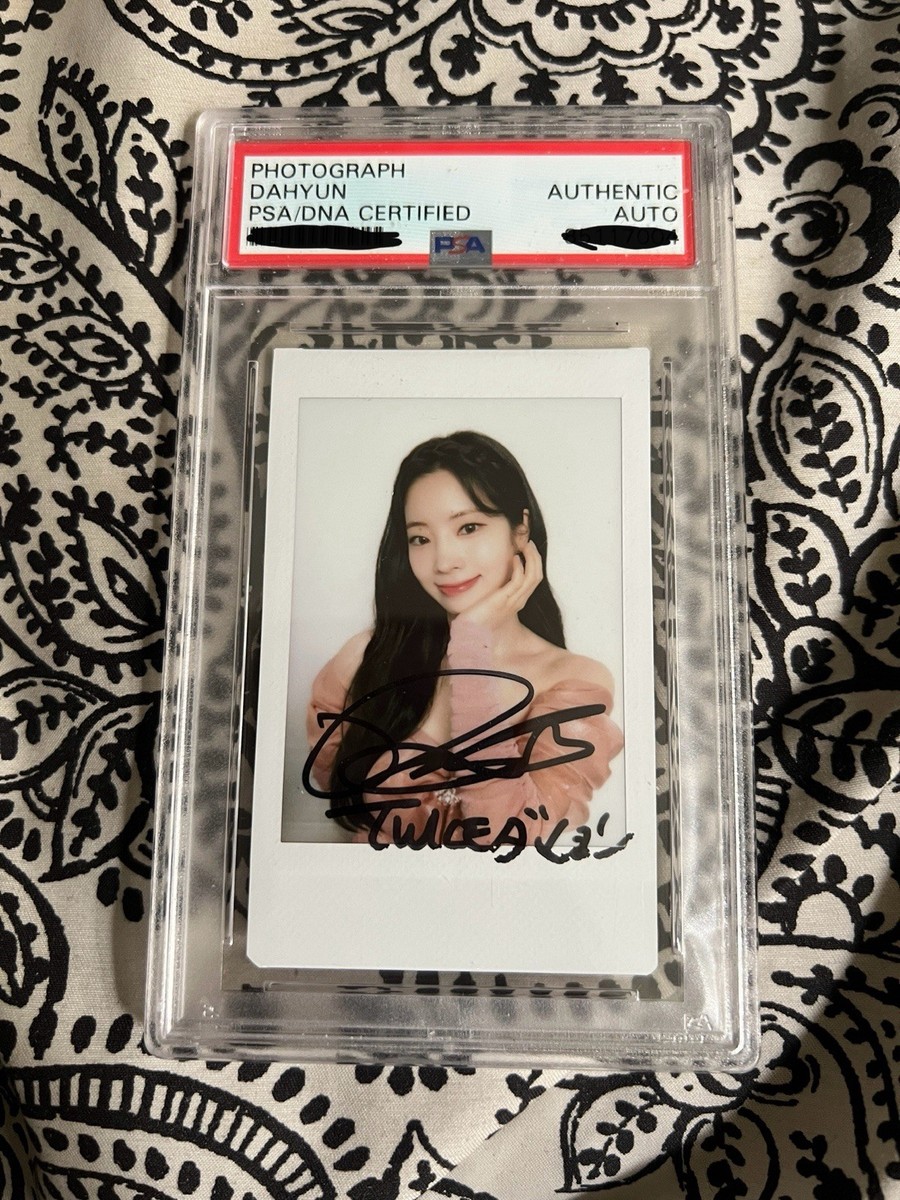 TWICE ダヒョン サイン ポストイット アユクデ Twice Dahyun Polaroid PSA Authenticated Signed KPOP | eBay