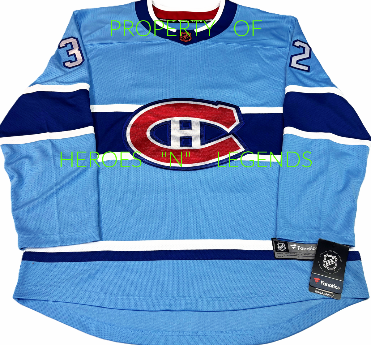 NWT-M-L-XL * JACOB FOWLER MONTREAL CANADIENS REVERSE RETRO
