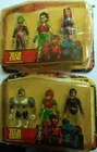 6 pieces Teen Titans  complete set unbranded Robin Starfire Cyborg toys