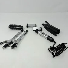 Vtg Conair 5 In 1 Curling Iron Hair Straightener Crimper Twist Curl Travel Wand