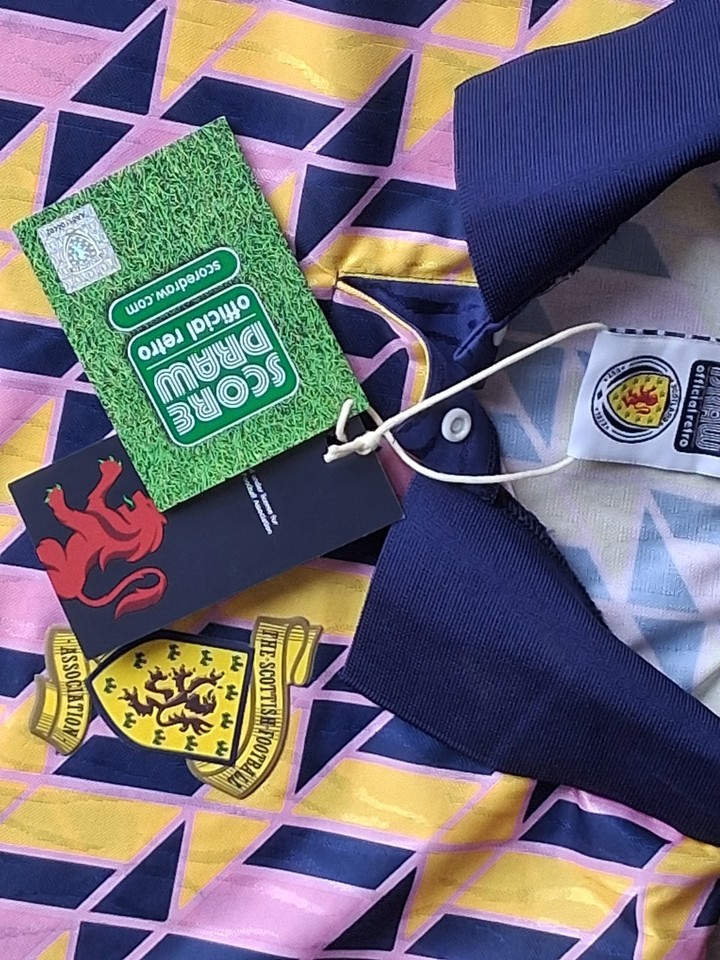 Score Draw SCOTLAND Third Shirt 1990 SIZE XxL BNWT | eBay UK