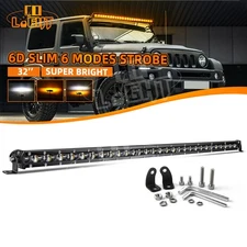 COLIGHT 32" LED Work Light Bar White&Amber Strobe Driving 300W 6 Modes 30" 4WD