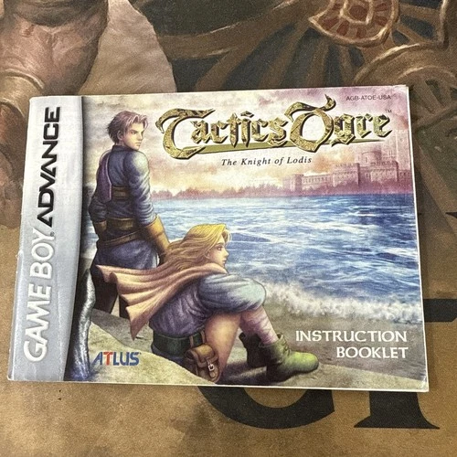 Tactics Ogre The Knights of Lodis Nintendo Game Boy Advance GBA Manual Only