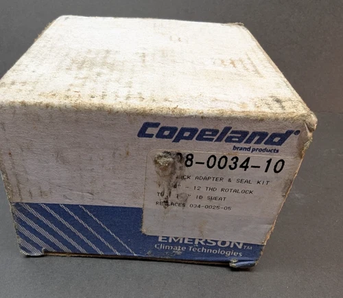 Emerson Copeland 998-0034-10 Rotalock Adapter & Seal Kit with Box