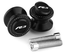 Swingarm Spools, Sliders Stand CNC Universal M6 Black Fit for YZF R7 R1 R3 6MM