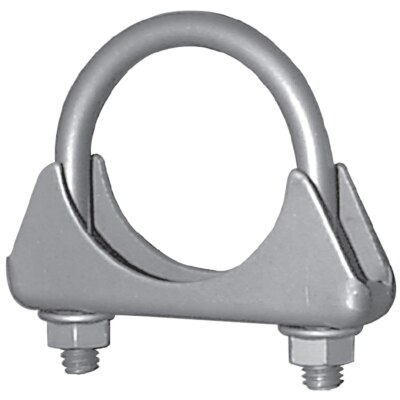 Nickson 00089 Exhaust Clamp U-Bolt Clamp With Flange Nuts Steel Single