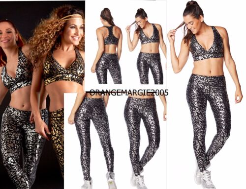 Zumba 3Piece Set! Find Your Shine Silver Dance is Mesh Tank + 