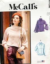 MCCALLS R11296 SIZES 4-26 MISSES TOPS  *UNCUT/FF