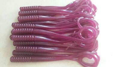 Engulf Baits 7 Bungee Reflex Worms in AMBER FLECK Color