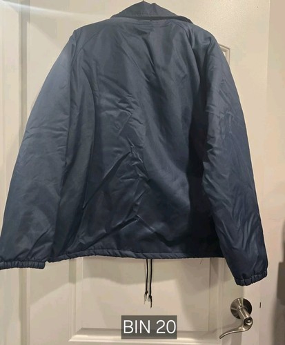 Vintage Chalk Line Satin Jacket Fleece Lined Snap Buttons Sz M Georgia Bulldogs - Picture 2 of 13