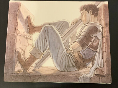 Berserk Guts Sitting with Sword Official Canvas