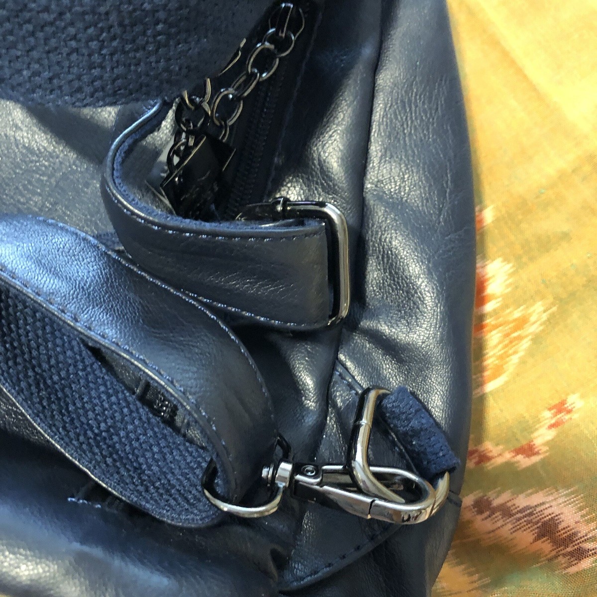 Xiangfei Daishu Navy Blue/Black Kangaroo Backpack Purse | eBay