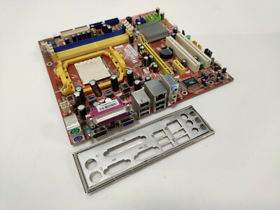 Mainboard WinFast MCP61SM2MA ERS2H *So AM2 *DDR2 *SATA *LAN *VGA mit Blende