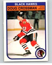 1982-83 O-Pee-Chee #63 Doug Crossman  RC Rookie Chicago Blackhawks V57543