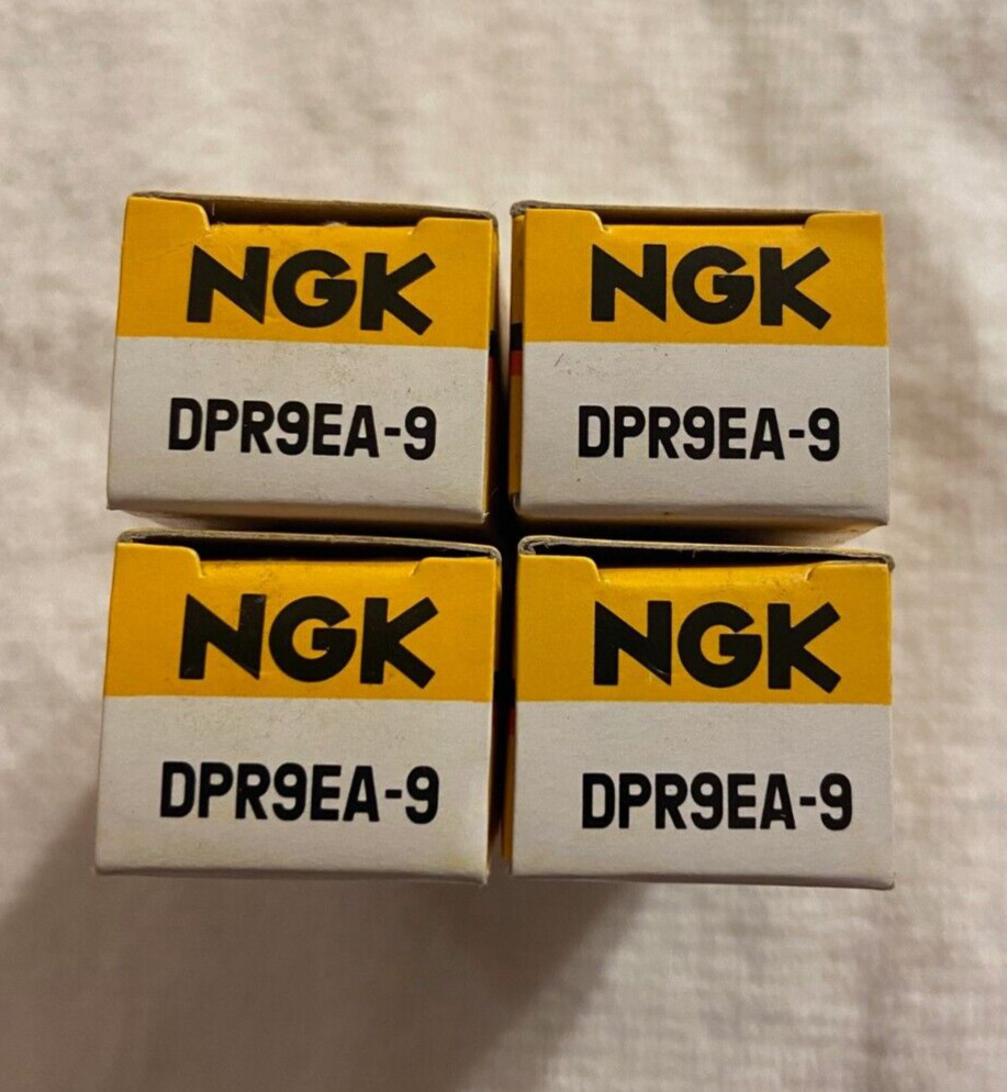 NEW / NOS Block of 4 NGK DPR9EA-9 Spark Plugs.  NGK stock# 5329