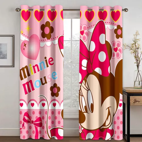 Tende oscuranti spesse per bambini Topolino e Minnie anello termico occhiello superiore - Foto 50 di 53