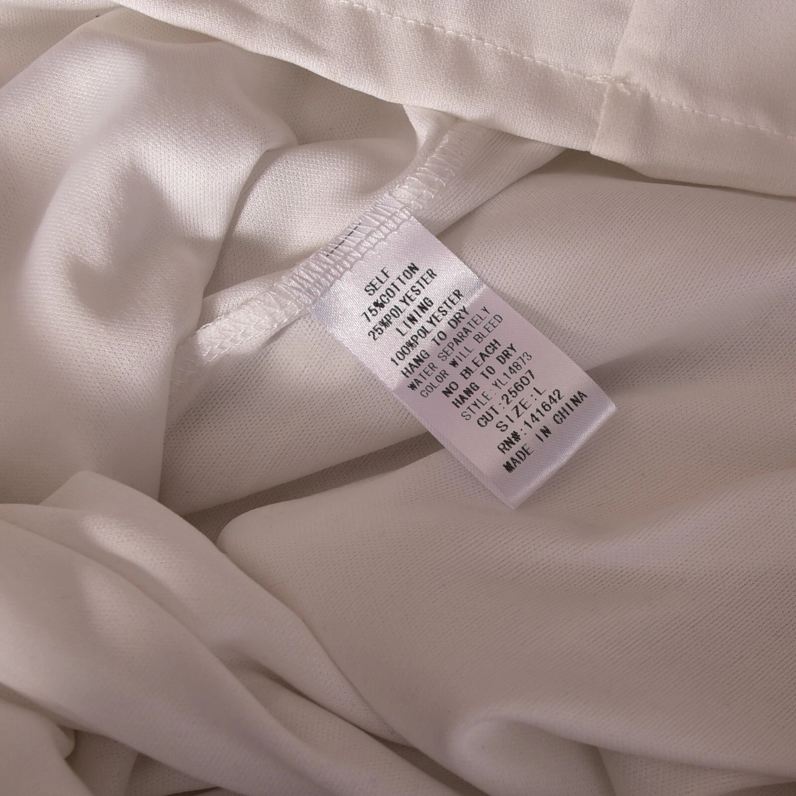 OFF WHITE Mini Abito Ya Los Angeles Bianco Panna Off Taglia Large