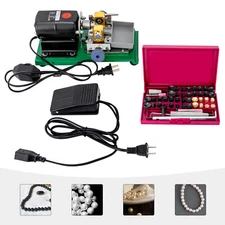 Pearl Drilling Machine Jewelry Making Equipments Bead Polishing Tools 280W