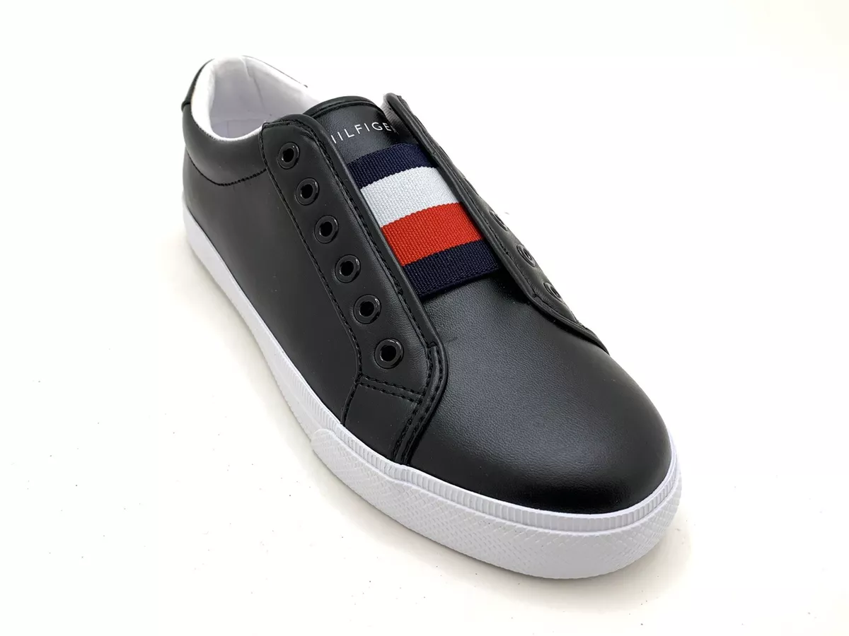 Hvert år affald klassisk Tommy Hilfiger Womens Laven Laceless Slip On Black Sneakers Shoes Size 7.5  M | eBay