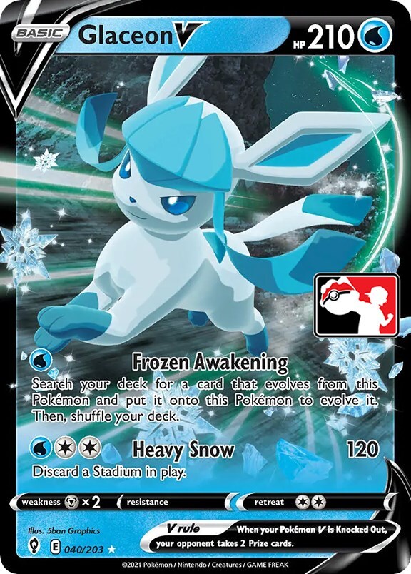 Glaceon V 040/203 Prize Pack Series Cards - 1 of 1