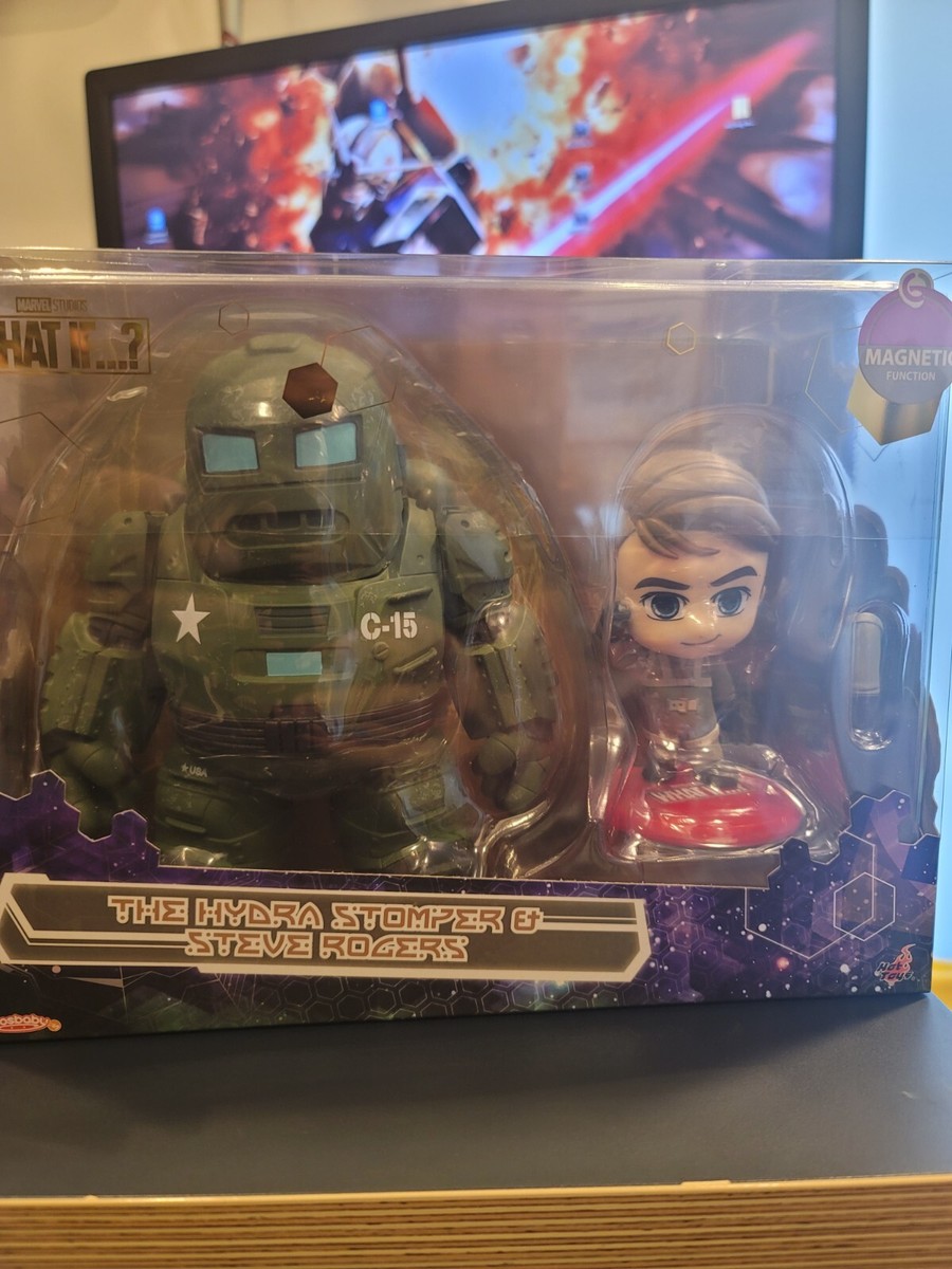 Hydra Stomper and Steve Rogers Cosbaby Bobble-Head Set by