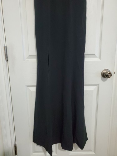 Dress the Population Women's Alejandra Sleeveless Long Stretch Gown w/ Slit G12 - Picture 3 of 7