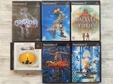 SONY PS 1 2 Grandia 1 2 3 & Extreme & Radiata Stories & Code Age Commanders set