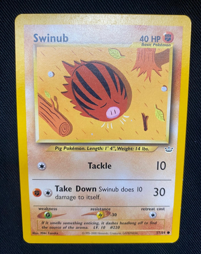 Swinub 57/64 Pokemon Neo Revelation Regular (LP) - Picture 1 of 2