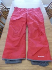 Columbia Men’s 3XL Tall Bugaboo II Waterproof Breathable Insulated Ski Pants Red