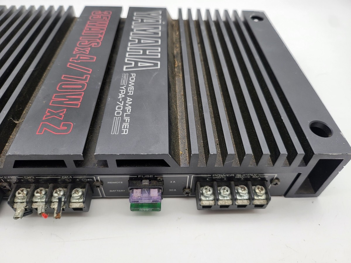 YAMAHA YPA-700 パワーアンプ Vintage Untested Yamaha YPA-700 Car Audio Power Amplifier