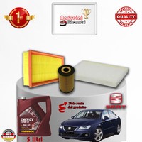 Inspektionskit Filter + ÖL Seat Exeo 2.0 Tdi 88KW 120CV Von 2012->