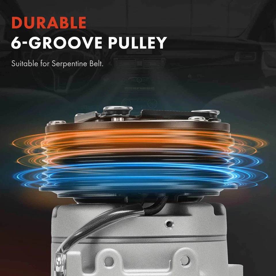 Compressor AC com polia de 6 ranhuras para Scion FR-S 13-16 Subaru BRZ 13-20 Toyota 86 - Imagem 4 de 4