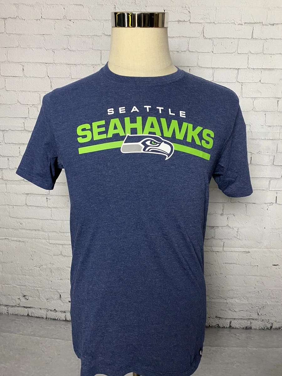 Seattle Seahawks 47 Brand Womens T Shirt Small Navy EUC