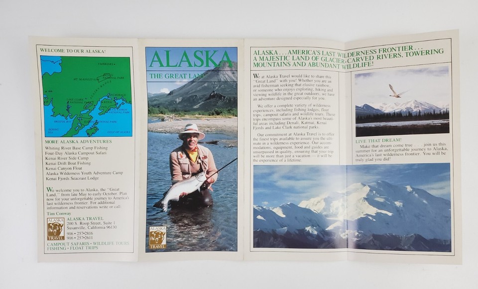 1984 Alaska Wilderness Lodges Brooks Kulik Grosvenor Katmai Vtg Travel