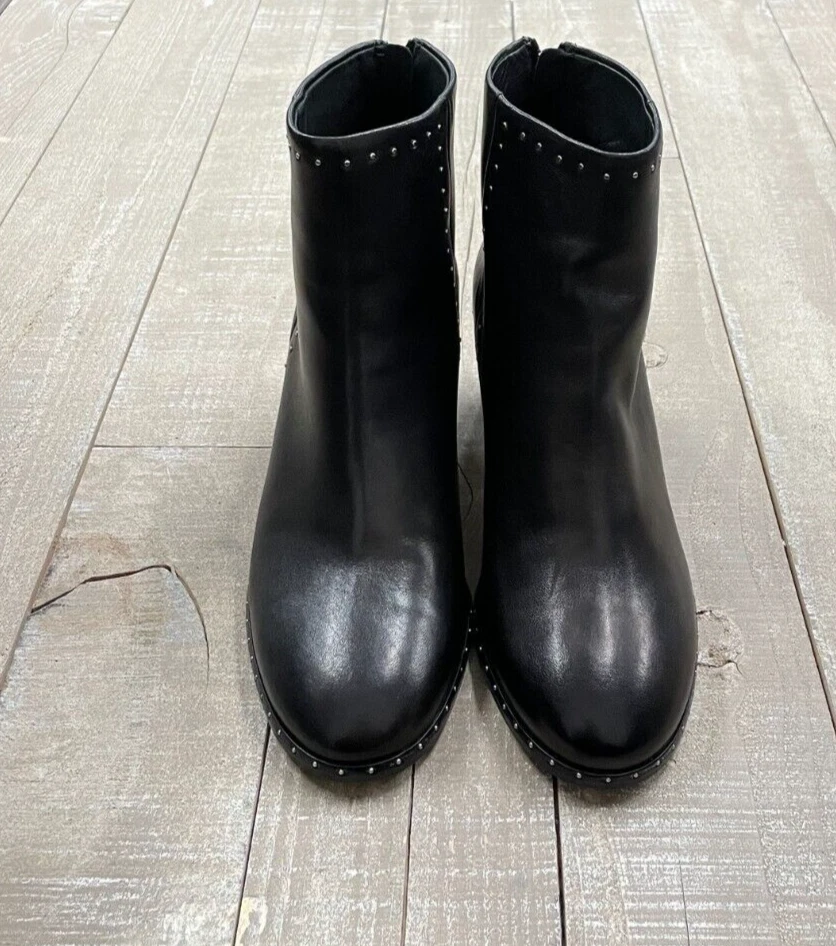 Botas de cuero con tachuelas de sauce y hueso Rag & Bone nuevas en caja en negro talla: 35 (US 5) NUEVAS EN CAJA Foto 4 de 4
