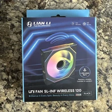 Lian Li UNI Fan SL-Infinity Wireless 120 Single Pack 12SLIN1W1B Black