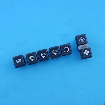 Mercedes 1982 W126 300SDL Climate Control Knob Push Button Set of 8