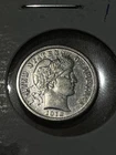 1912-D Barber Silver Dime, AU+/BU. Great Detail & Luster!