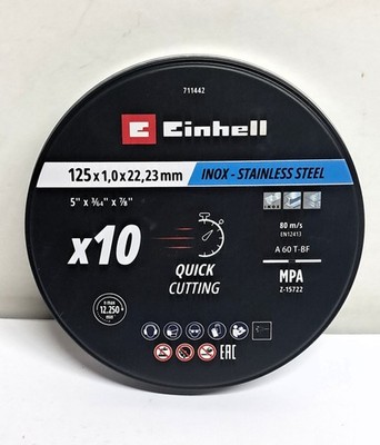 Original Einhell Trennscheiben Metall, 10-tlg., Ø 125 mm in Dose