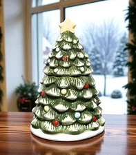 Winter Wonder Lane Figural Christmas Tree Cookie Jar 10.2" NEW Holiday